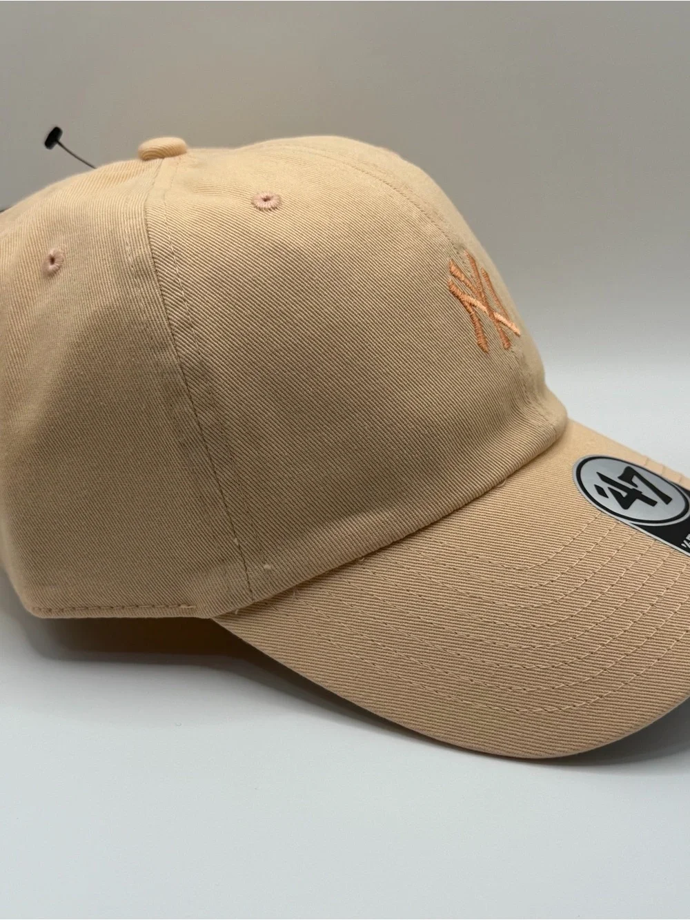 New York Yankees 47 Brand Clean Up Adjustable Apricot Base Runner Hat Strapback